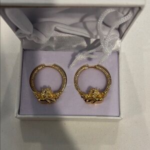 Boys Lie Gold Statement Earrings